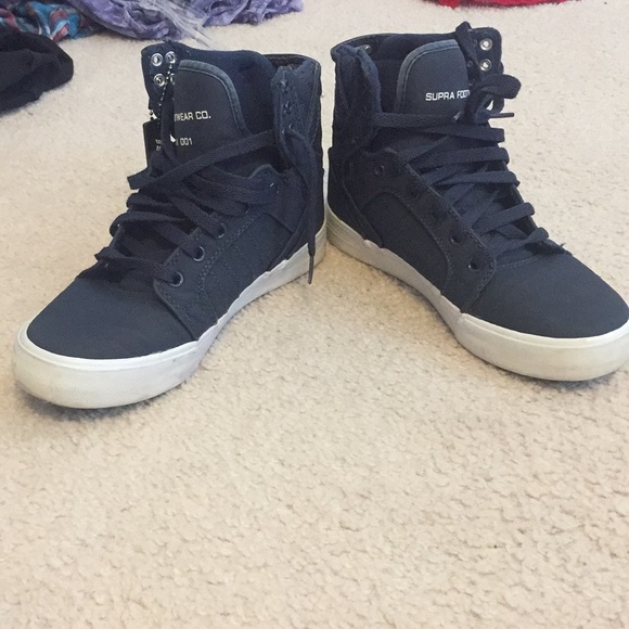 supra skytop navy blue